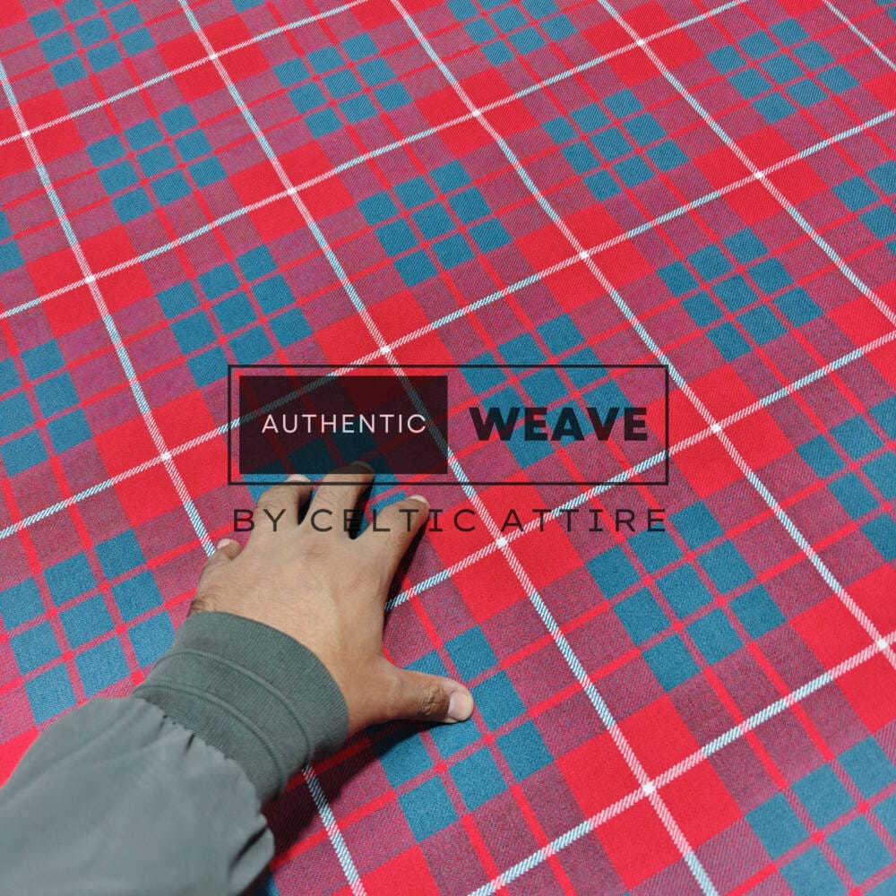 Hamilton Red Ancient Tartan Fabric Hamilton Red Ancient Tartan Fabric