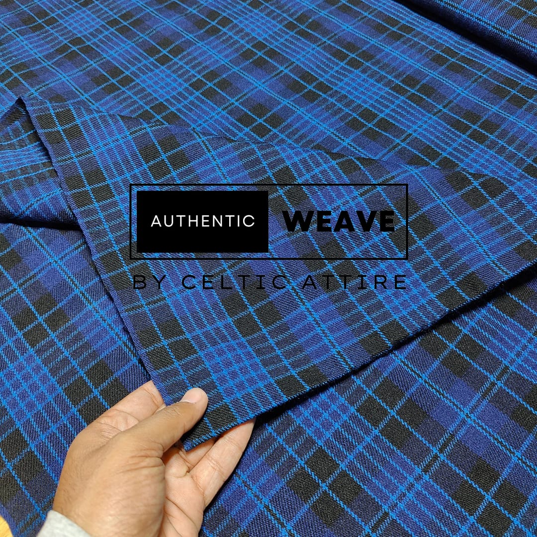 Clergy Midnight Blue Tartan Fabric 16 Oz Acrylic Scottish Tartan Clergy Midnight Blue Tartan Fabric 16 Oz Acrylic Scottish Tartan