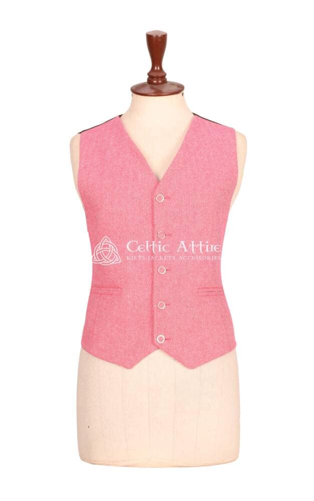 Women's Pink Tweed Jacket and waistcoat