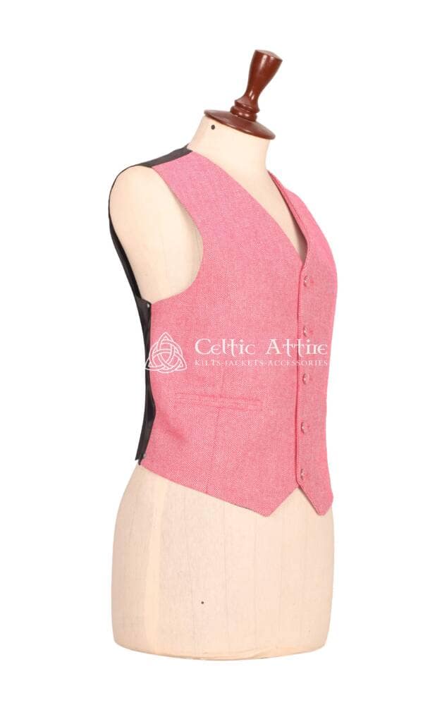 Women's Pink Tweed Jacket and waistcoat