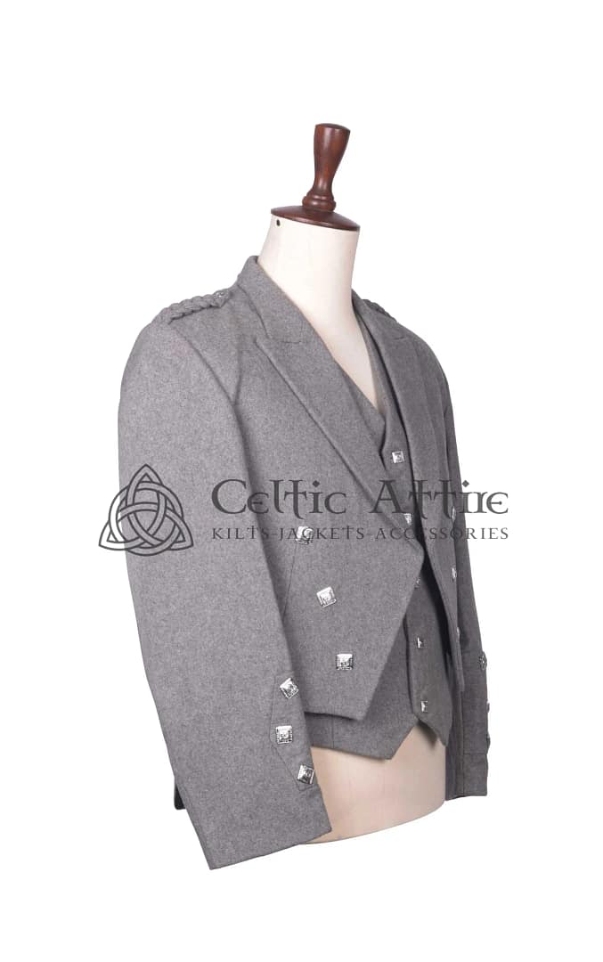 Gray-Wool-Prince-Charlie-Jacket-and-Waistcoat-Side-View