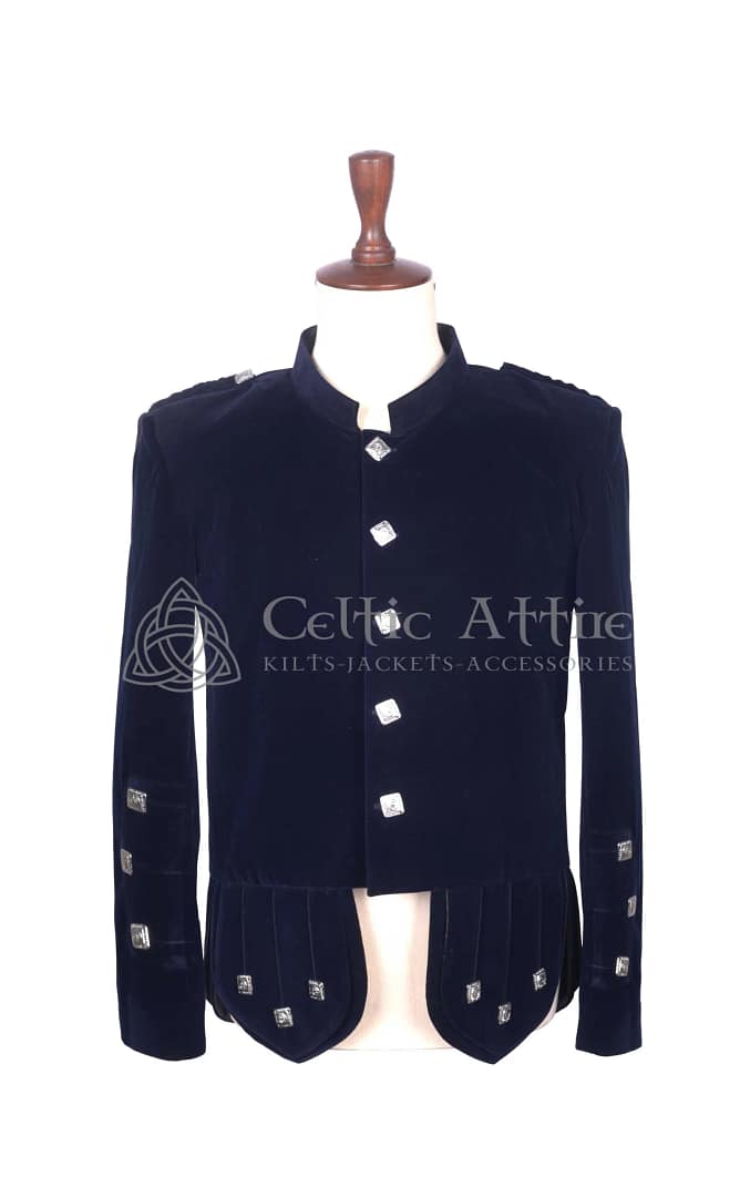Navy Blue Velvet Kenmore Jacket