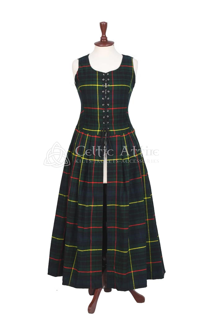 1800s Hunting Stewart Tartan Women’s Dress