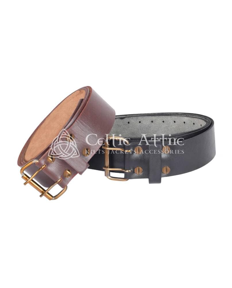 Black Leather Kilt Belt Brown Leather Kilt Belt Scottish Handmade Leather Kilt Belt