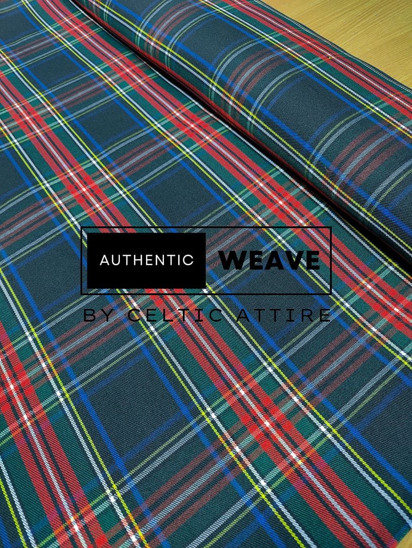 Poly viscose (PV) Black Stewart Tartan3