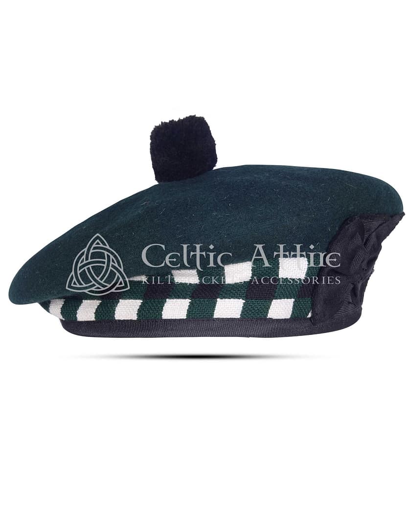 Green-Wool-Diced-Balmoral-Scottish-Barret
