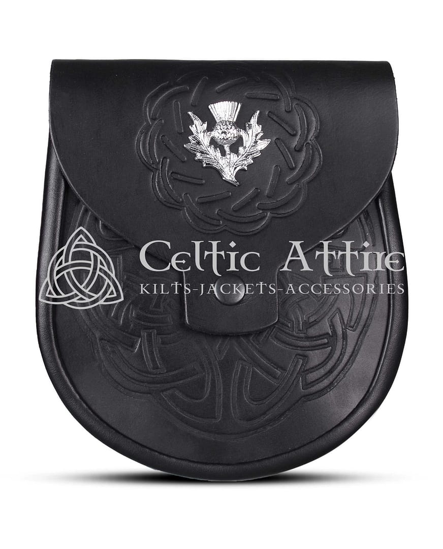 Thistle Emblem Full Embossed Day Sporran