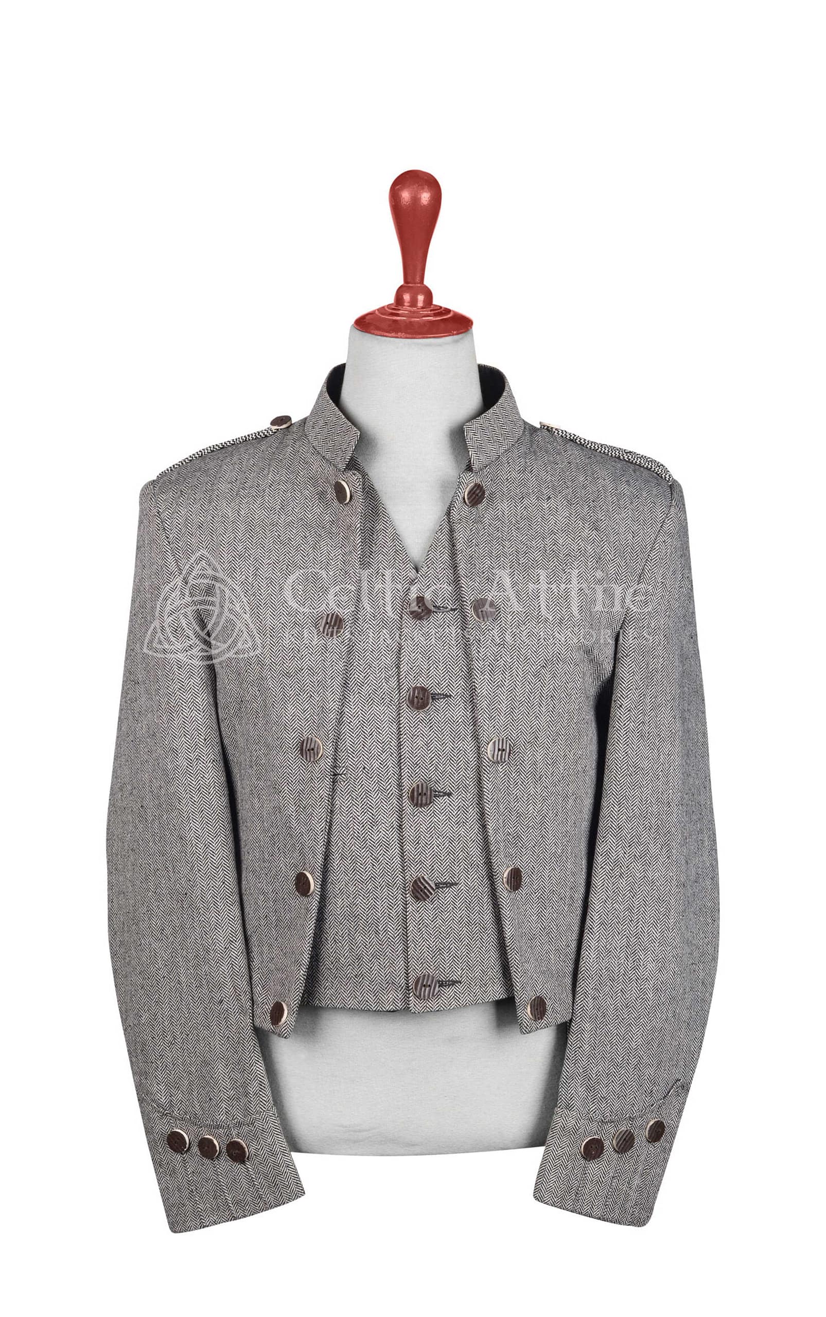 Gray Tweed Scottish Crail Jacket