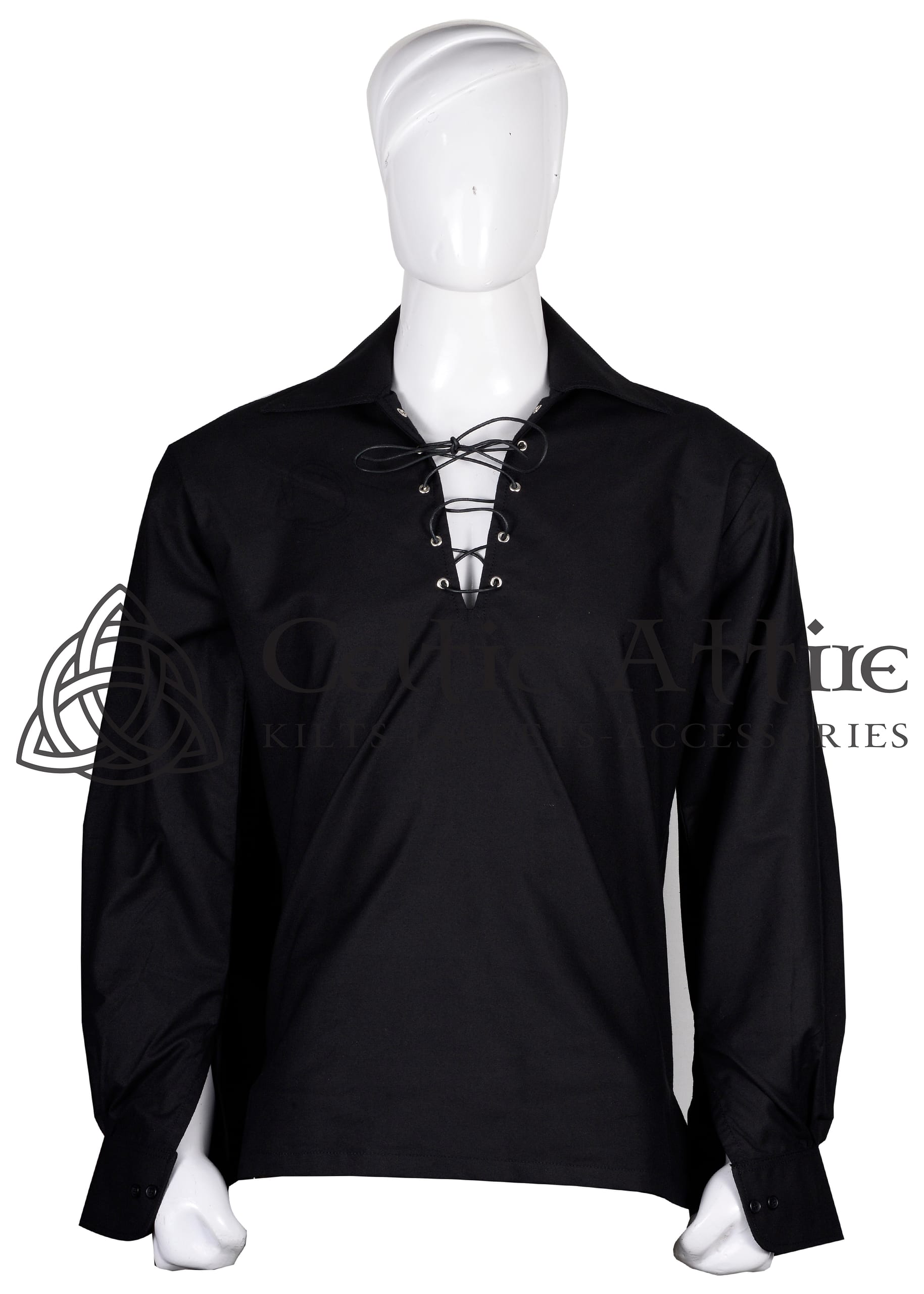 Men's Scottish Black Shirt