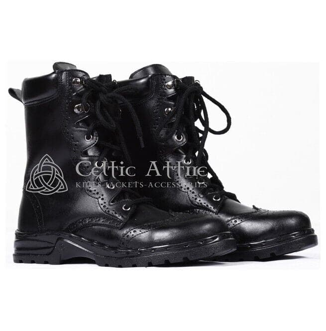 Leather Black Kilt Shoes